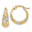 Patterned Huggie Hoop Earrings