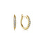 Diamond Huggie Hoop Earrings