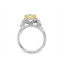 Radiant-cut Diamond Halo Engagement Ring