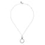 Bujukan Sterling Silver Black Spinel Circle Pendant