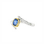Sapphire & Diamond Bypass Fashion Ring