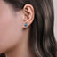 Bujukan Sterling Silver Blue Topaz Stud Earrings