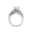 Round Diamond Wide Engagement Ring