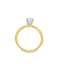 Round Diamond Straight Band Engagement Ring