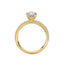 Oval Diamond Two-Row Engagement Ring