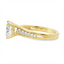 Round Diamond Straight Band Engagement Ring