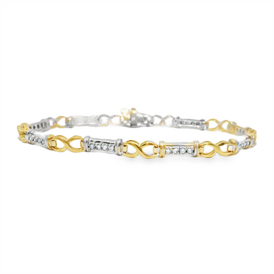 Diamond Fancy Link Bracelet