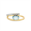 Aquamarine & Diamond Fashion Ring