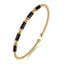 Bujukan Black Enamel Bangle Bracelet
