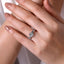 Round Diamond Twisted Engagement Ring