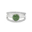 Round Diamond Split Shank Engagement Ring