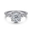 Round Diamond Hidden Halo Engagement Ring