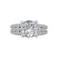 Round Diamond Split Shank Engagement Ring