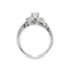 Round Diamond Three Stone Engagement Ring