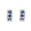 Sapphire & Diamond Huggie Hoop Earrings