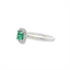 Emerald & Diamond Halo Ring