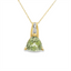 Green Tsavorite Garnet & Diamond Pendant