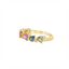 Rainbow Sapphire & Diamond Stackable Ring