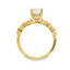 Oval Diamond Hidden Halo Engagement Ring