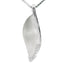 Sterling Silver Diamond Leaf Pendant