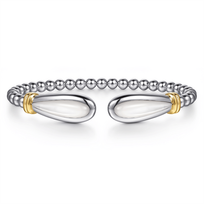 Bujukan Sterling Silver & 14k Yellow Gold Mother of Pearl Bracelet
