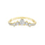 Diamond Curved Wedding Ring