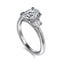 Oval Diamond Hidden Halo Engagement Ring