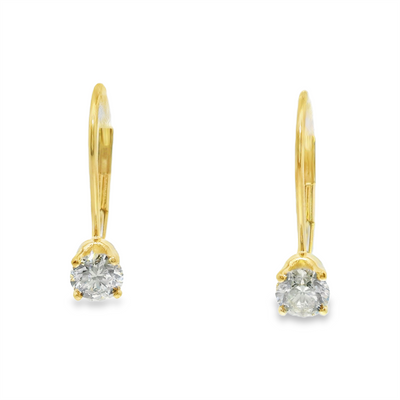 Diamond Leverback Earrings