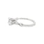 Oval Diamond Twist Solitaire Engagement Ring