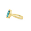 Blue Topaz Bypass Solitaire Ring