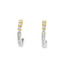 Diamond J-Hoop Earrings
