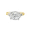 Oval Diamond East-West Engagement Ring