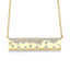 Diamond Mosaic Bar Necklace