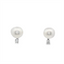 Pearl & Diamond Stud Earrings