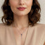 Sapphire & Diamond Vertical Bar Pendant