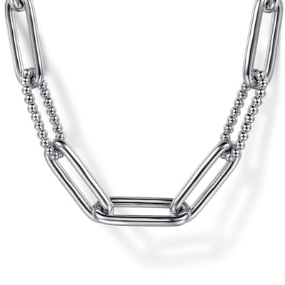 16" Bujukan Sterling Silver Paperclip Chain