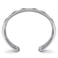 Bujukan Sterling Silver Black Spinel Bangle Bracelet