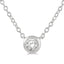 Petite Bezel Solitaire Necklace