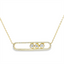 Diamond Open Bar Necklace
