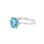 Blue Topaz & Diamond Fashion Ring