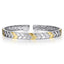 Herringbone Men's Bangle Bracelet