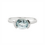 Aquamarine Bezel Fashion Ring