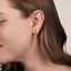 Bujukan Diamond J-Hoop Earrings