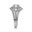 Round Diamond Halo Engagement Ring