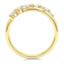 Wide Diamond Bypass Fashion Ring