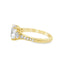 Oval Diamond Three Stone Engagement Ring