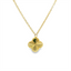 Faceted Clover Necklace