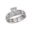 Three Row Oval Engagement Ring