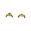 Rainbow Sapphire Stud Earrings