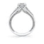 Round Diamond Accented Engagement Ring
